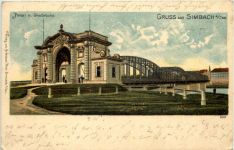 Gruss aus Simbach am Inn - Litho