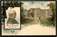 Schloss Friedrichsruh - Fürst Bismarck - Litho