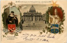 Vatikan - Seligsprechung Crescentia Höss von Kaufbeuren 1900 - Litho