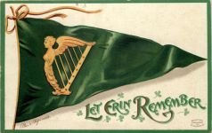 Irland - Let Erin Remember - Prägekarte