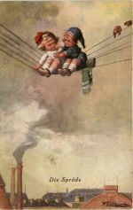 Künstler AK - W. Fialkowska - Die Spröde