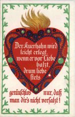 Herz mit Liebesspruch