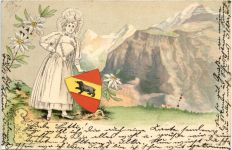 KAnton Bern - Litho Prägekarte