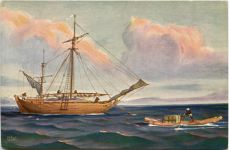 Küstenfahrer bei Koromandel - Künstler AK Rave