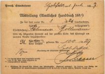 Löhne - Gohlfeld - Standesamt Mitteilung