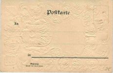 Deutschland - Einigkeit macht frei - Prägekarte Litho