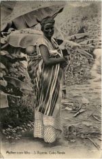 Cabo Verde - Mulher com filho - S. Vincente