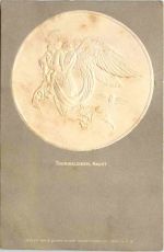 Künstler AK - Thorwaldsen - Nacht - Prägekarte