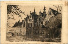Bruges - Palais - Radierung
