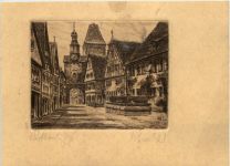 Rothenburg - Radierung