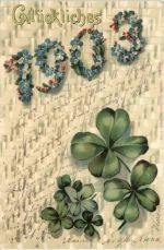 Neujahr - Jahreszahl 1903