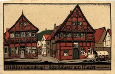 Mölln - Lauenburg - Alte Häuser am Markt