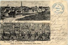 Am Festplatz in Gillamoos Markt in Abensberg