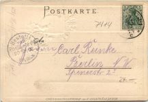 Lichtenstein - Prägekarte - Litho