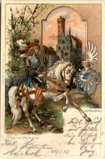 Lichtenstein - Prägekarte - Litho
