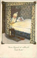 Künstler AK Pauli Ebner - Gute Nacht