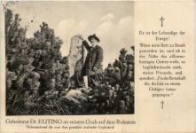 Geheimrat Dr. Euting an seinem Grab