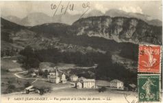 Saint-Jean-De-Sixt, Vue generale et la Chaine des Aravis