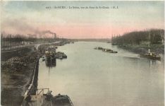 St-Ouen, La Seine, vue du Pont de St-Ouen