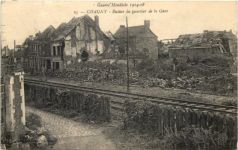 Chauny, Ruines du quartier de la Gare