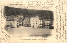 Plombieres-Les-bains, La Place de lÈglise
