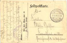 Vigneulles nach der Beschiessung - Feldpost