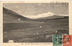 Col des Aravis et le Mont Blanc