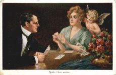 Künstler AK Spiele Herz weiter