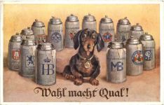 Bier - Dackel - Wahl macht Qual