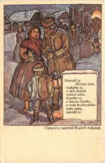 Künstler Rudolf Adamek . Weihnachten