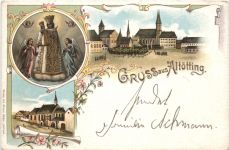 Gruss aus Altötting - Litho