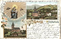 Gruss aus Dürnberg - Litho - Hallein