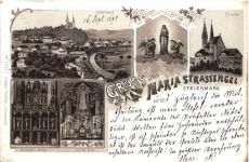 Gruss aus Maria Strassengel - Litho