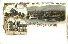 Gruss aus Rosenheim - Litho