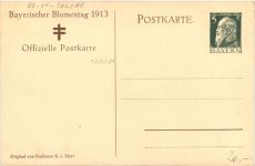 Bayrischer Blumentag 1913 - Ganzsache