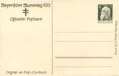 Bayrischer Blumentag 1913 - Ganzsache