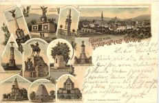 Gruss vom Schlachtfeld Wörth - Litho
