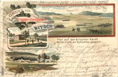 Gruss vom Truppenübungsplatz Bitsch - Litho