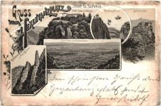 Gruss vom Hexentanzplatz - Litho
