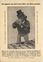 Die Zigarette hat noch keinen Affen zum Mann gemacht