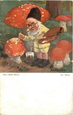 Zwerg - Künstler AK Paul Lothar Müller