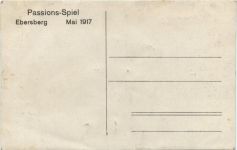 Ebersberg - Passions Spiel 1917