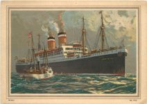 Hamburg Amerika Linie - Dampfer Albert Ballin