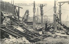 Bruxelles Exposition - L Incendie 1910