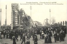 Bruxelles Exposition - L Incendie 1910