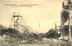 Bruxelles Exposition - L Incendie 1910