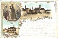 Gruss aus Altötting - Litho