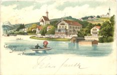 Gruss aus Schondorf am Ammersee - Litho