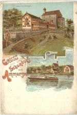 Gruss aus Schondorf am Ammersee - Litho