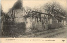 Champguyon after the bombardment